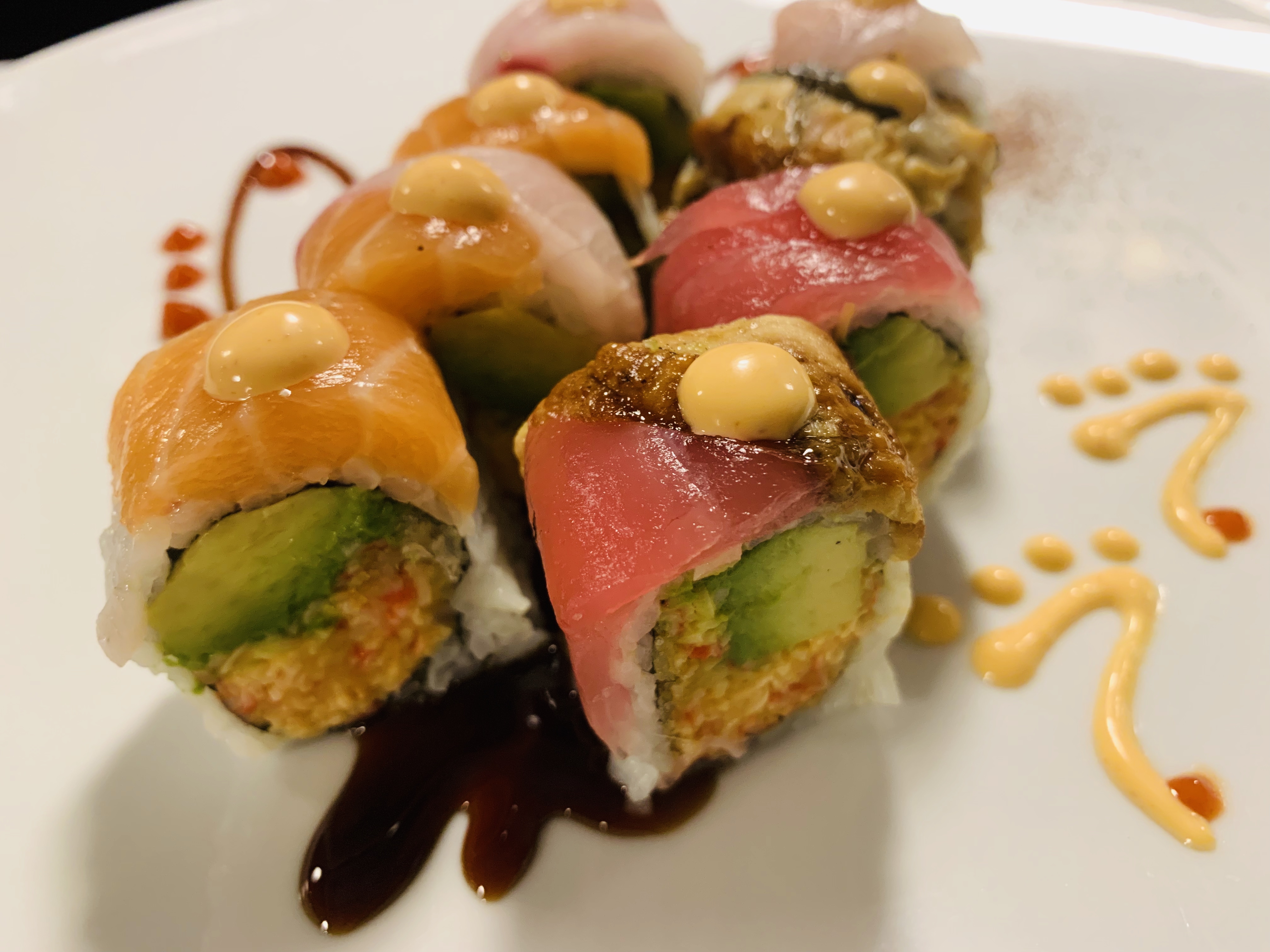 Order Passion Roll food online from Bluefin Sushi store, Denville on bringmethat.com