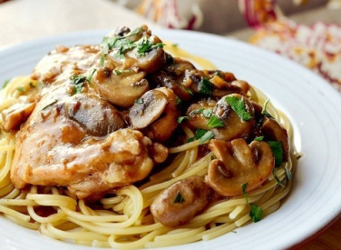 Order Chicken Marsala Plate food online from Italian Delights & Pizzas store, Los Angeles on bringmethat.com