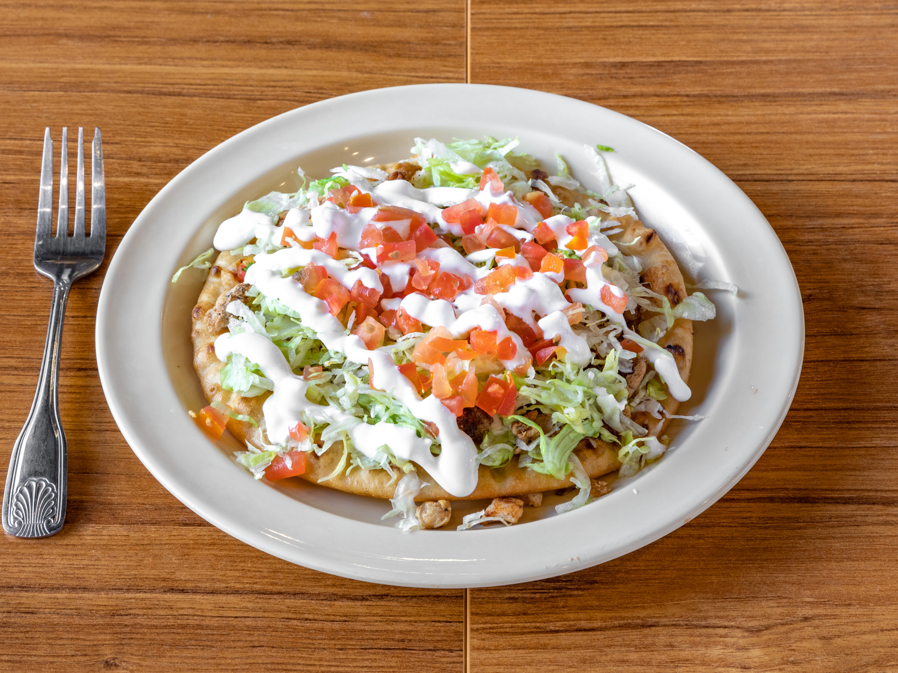 Order Navajo Fry Taco food online from Rudy Mexican Grill store, Mesa on bringmethat.com