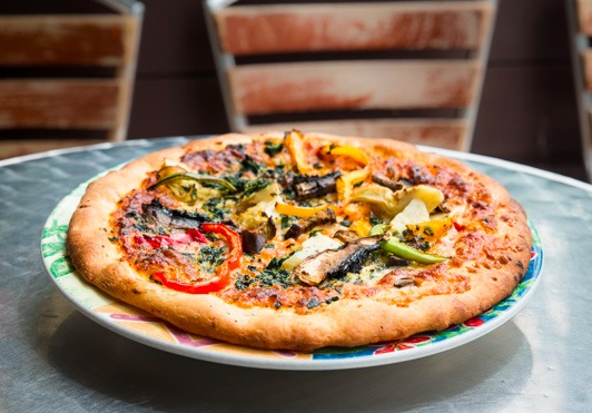 Order Veggie Pizza food online from Alimento store, San Francisco on bringmethat.com