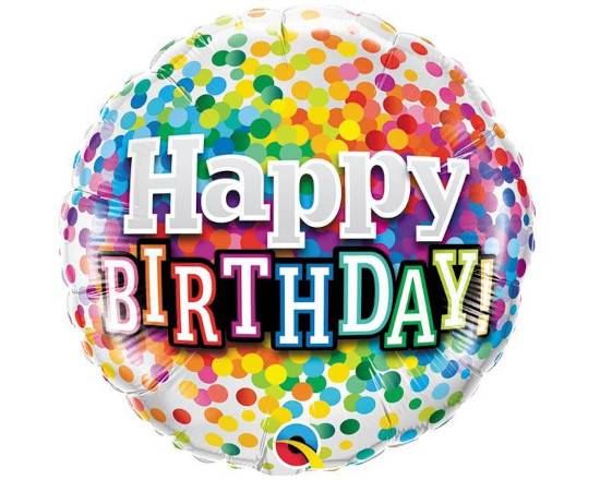 Order Happy Birthday Dots Balloon food online from Mercantile on Mason store, Franklinton on bringmethat.com