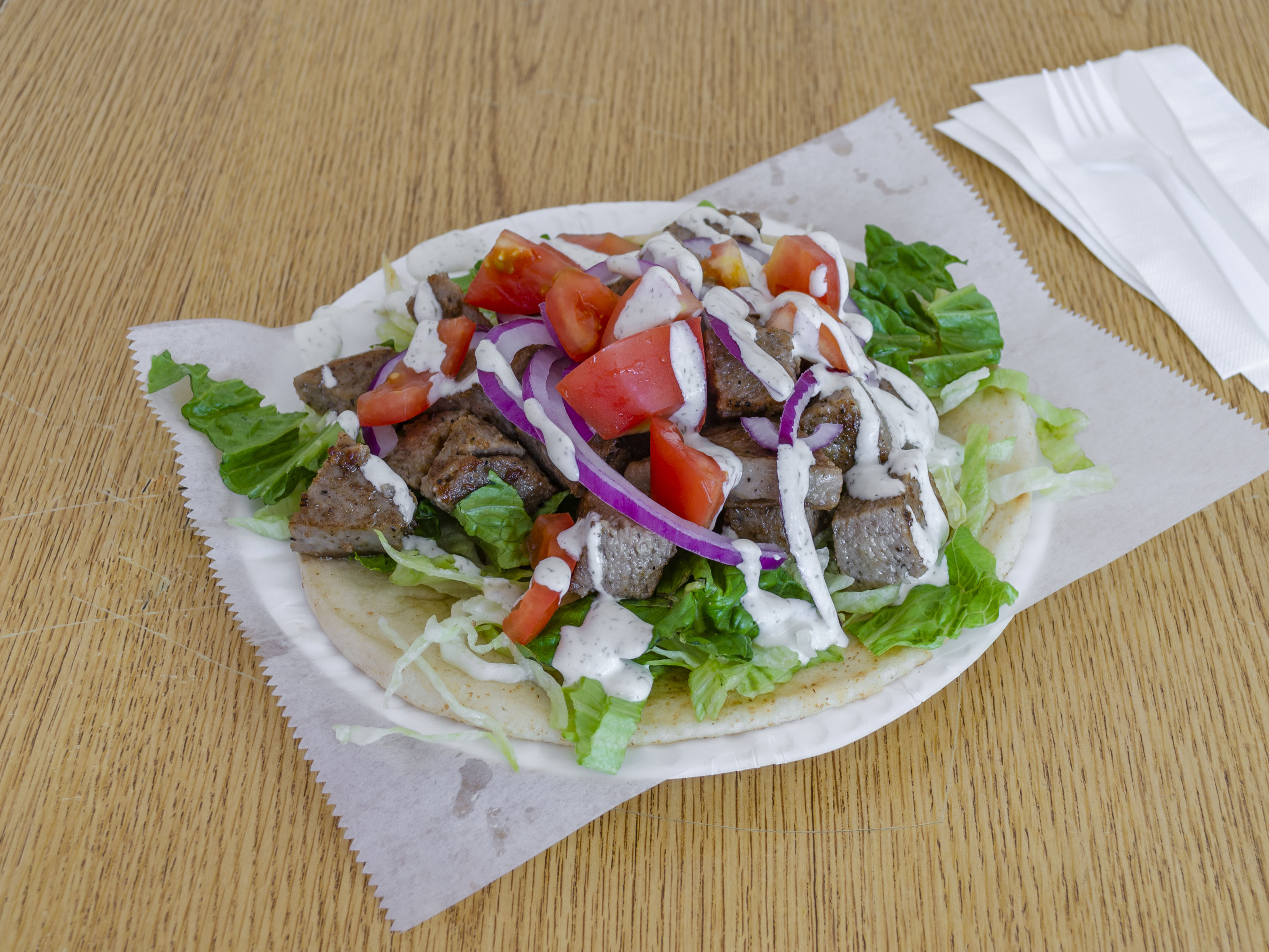Order Lamb Gyro Salad food online from Crown Fried Chicken store, Lindenwold on bringmethat.com