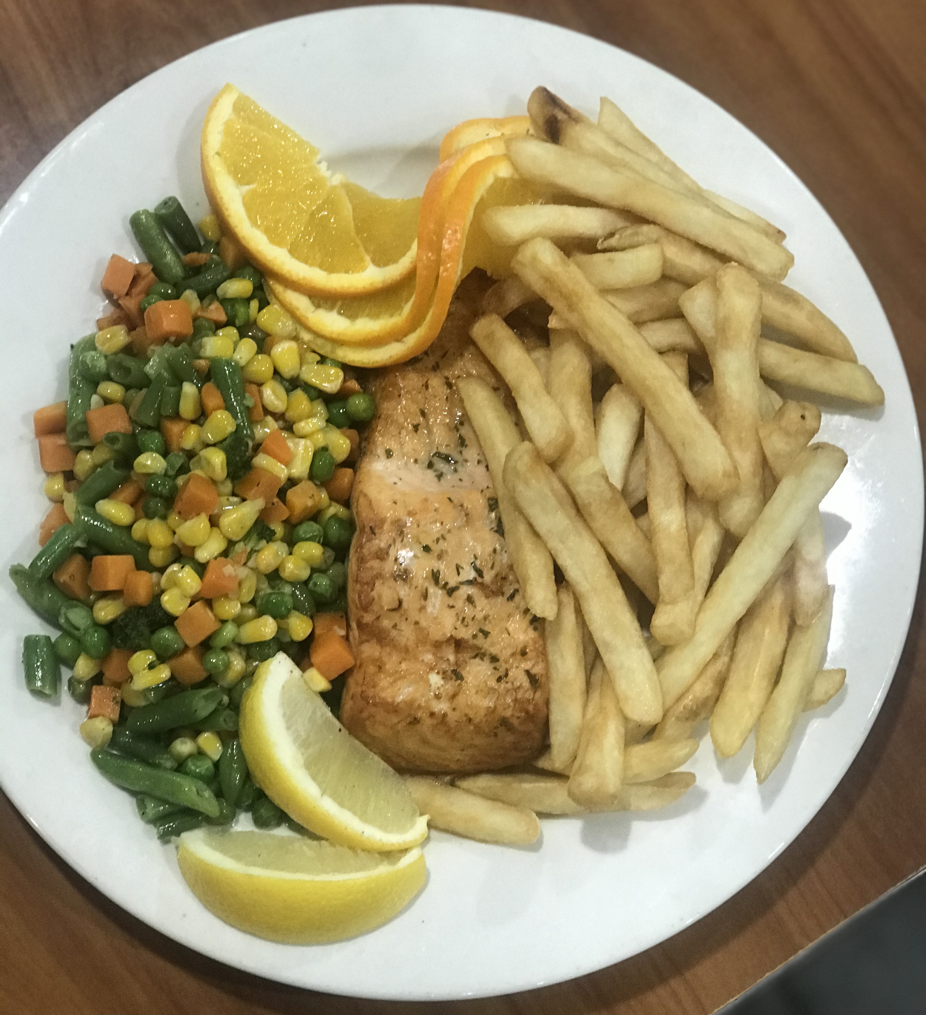 Order Broiled Salmon food online from Happy Days Diner store, Brooklyn on bringmethat.com