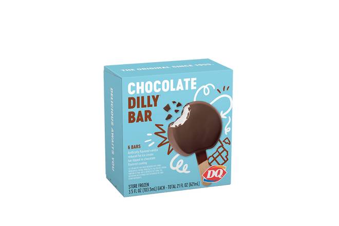 Order 6 pack Chocolate DILLY® Bar food online from Dairy Queen store, Lumberton on bringmethat.com