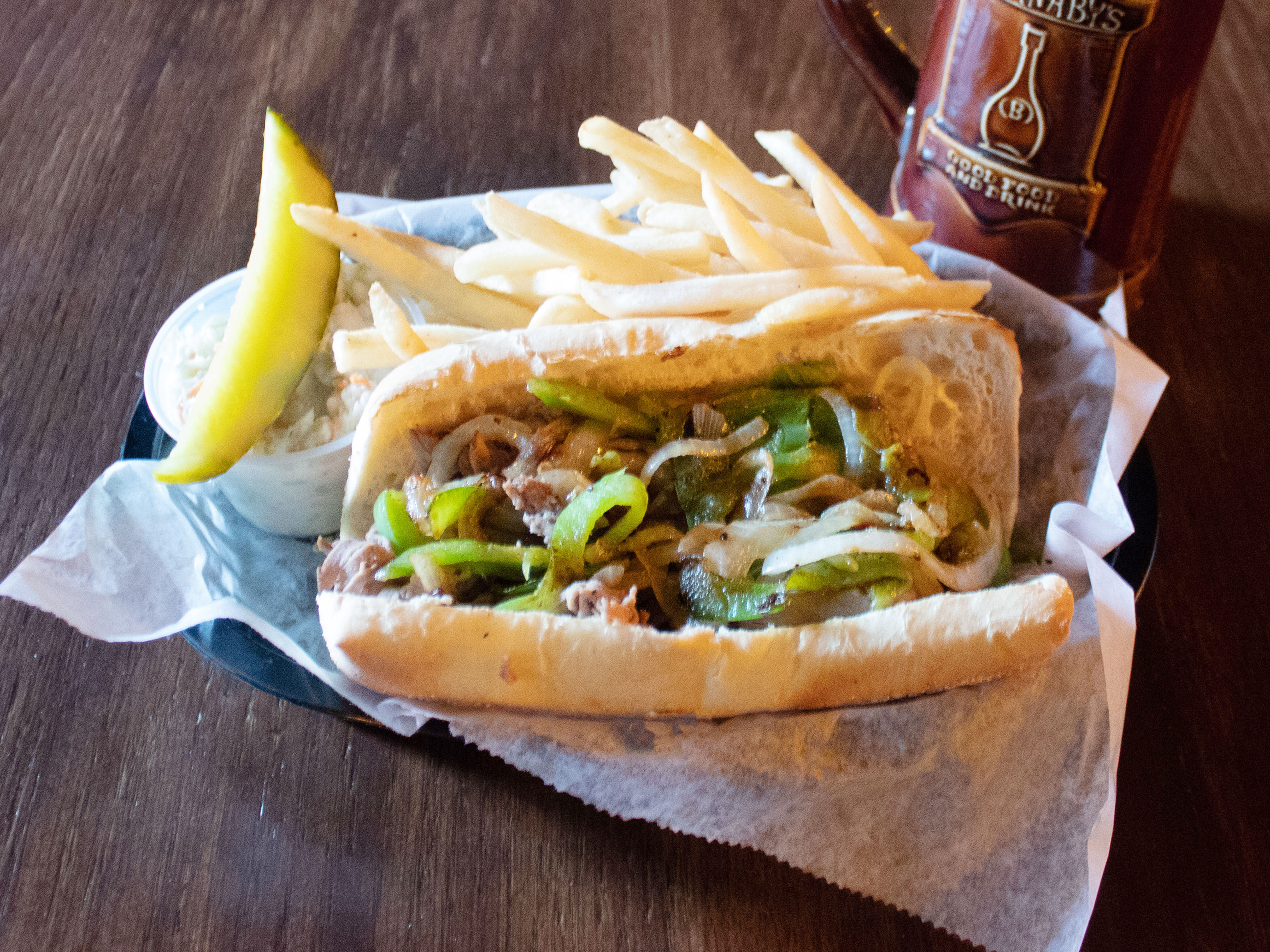 Order Italian Beef Sandwich food online from Barnaby's Pizza store, South Bend on bringmethat.com