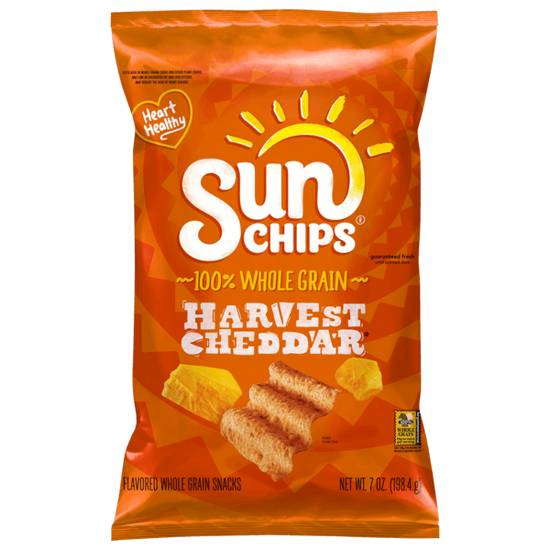 Order Sun Chips Harvest Cheddar 7oz food online from Caseys Carry Out Pizza store, Argenta on bringmethat.com
