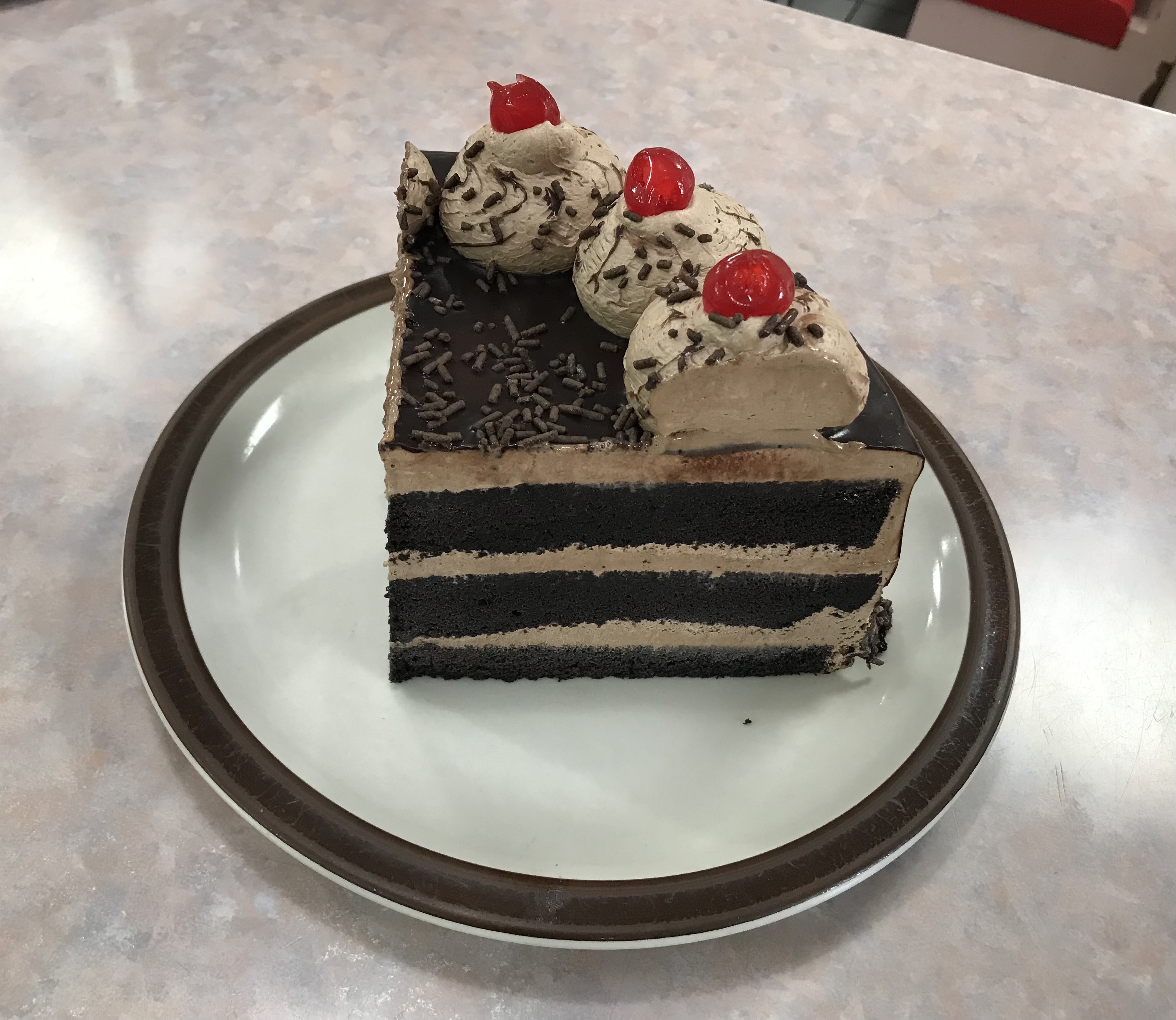 Order Chocolate mousse cake  food online from Golden Eagle II store, Bronx on bringmethat.com