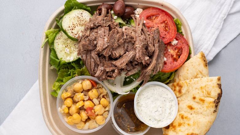 Order Greek Salad food online from House Of Hummus store, Alpharetta on bringmethat.com