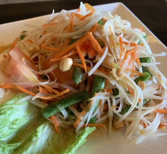 Order Papaya Salad food online from Aroy Thai Kitchen store, Las Vegas on bringmethat.com