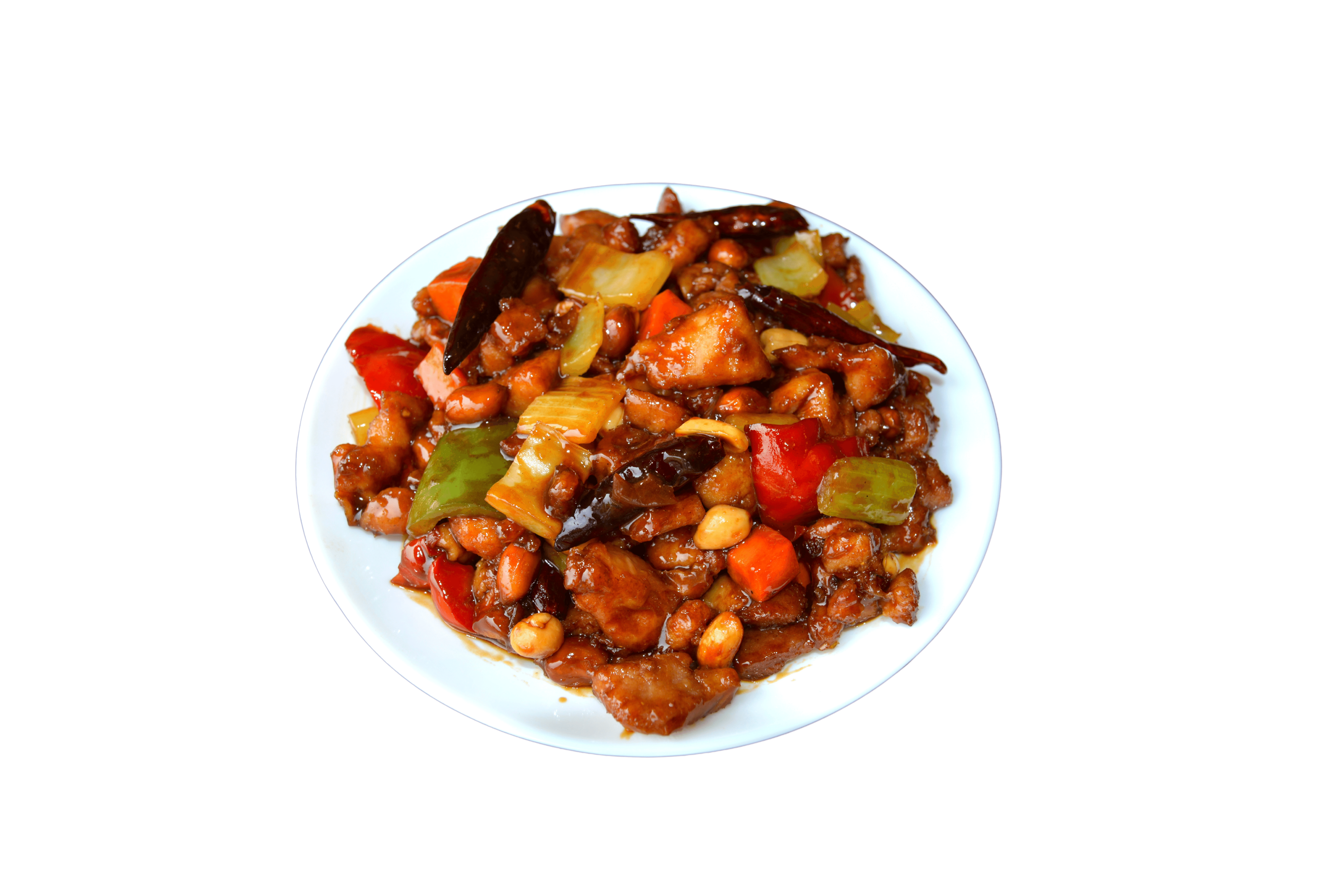 Order Kung Pao Chicken food online from Halal China Kitchen Plus store, Jamaica on bringmethat.com