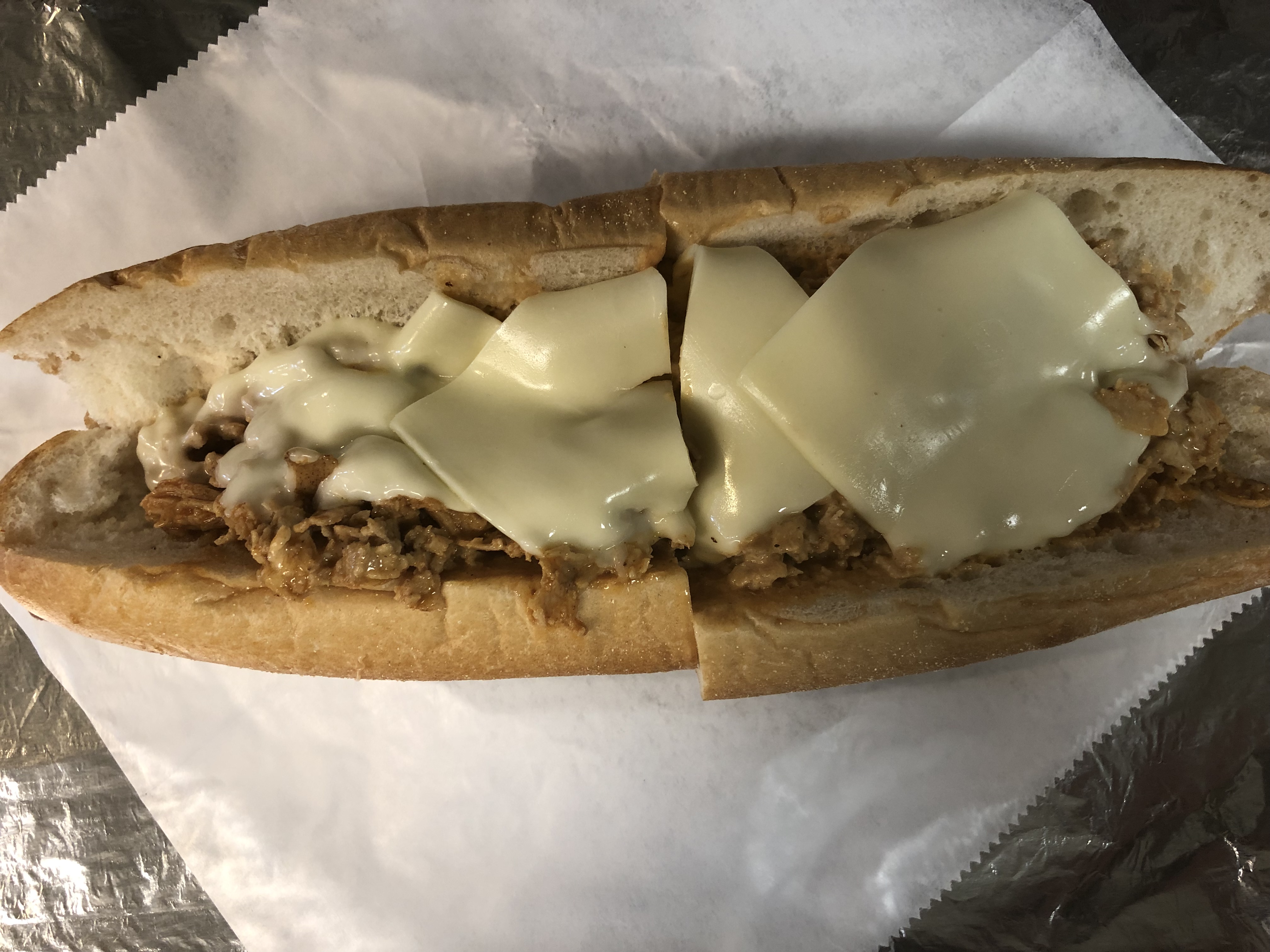 Order Large 12" Buffalo Chicken Cheese Steak Sandwich food online from Tonitos Pizza store, West Chester on bringmethat.com
