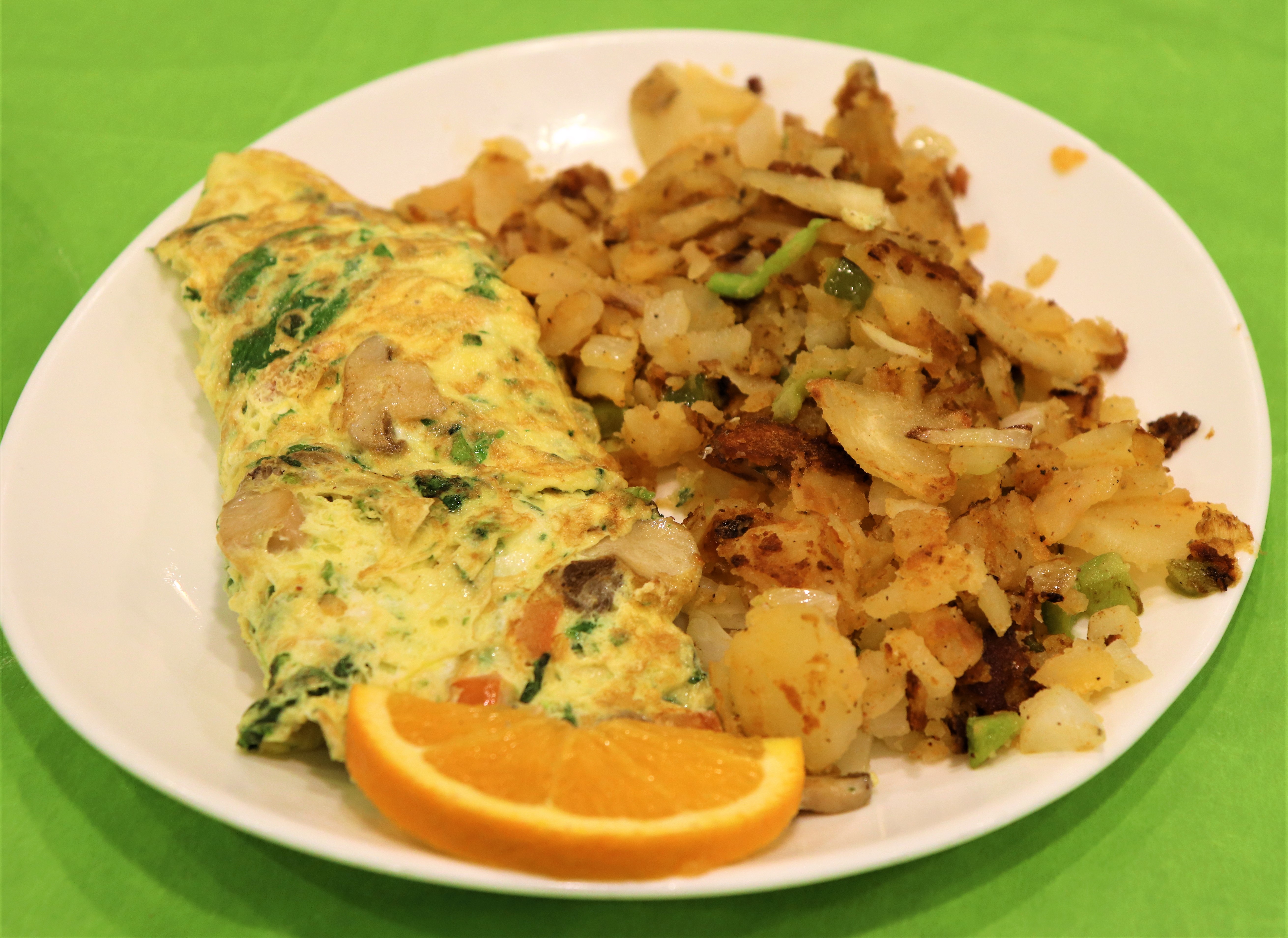 Order Veggie Omelette food online from Silver Spoon Diner store, Queens on bringmethat.com