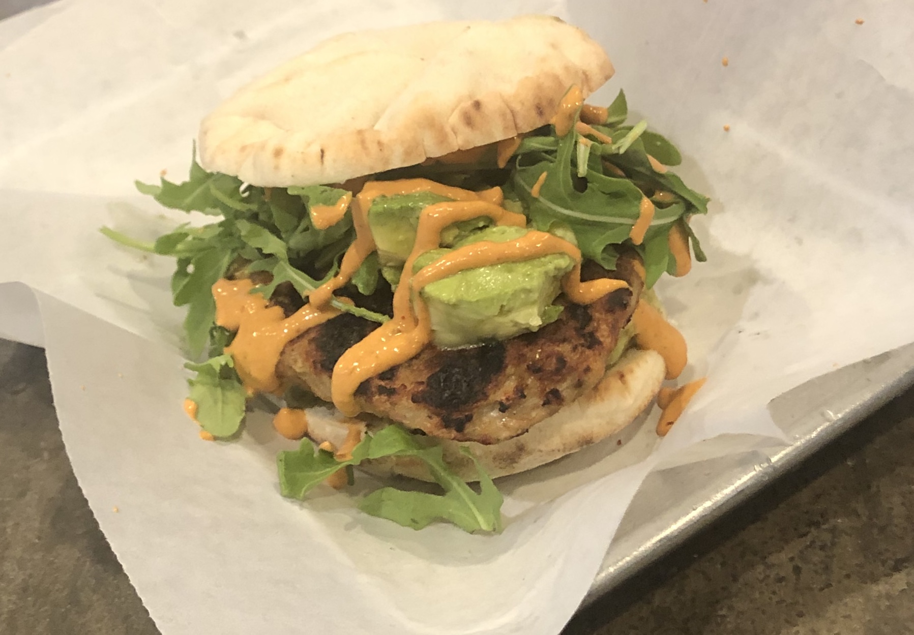 Order Chicken Schawarma Burger food online from Falafel Taco store, Pleasantville on bringmethat.com