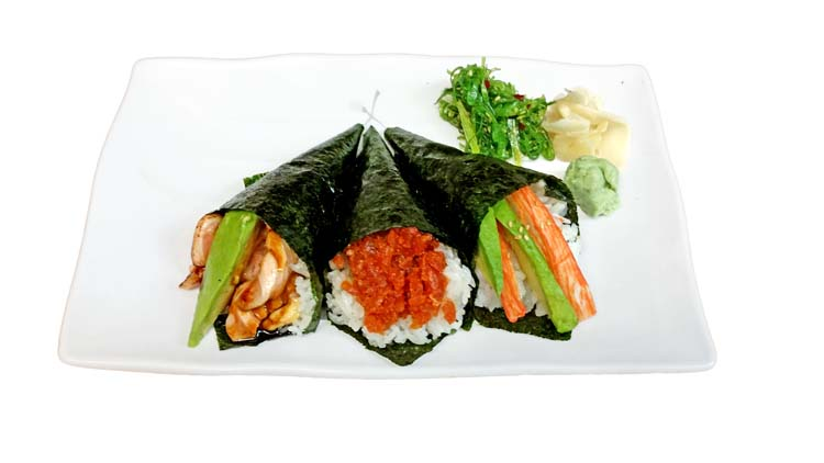 Order Hand Roll Set food online from Tensuke sushi store, Elk Grove Village on bringmethat.com