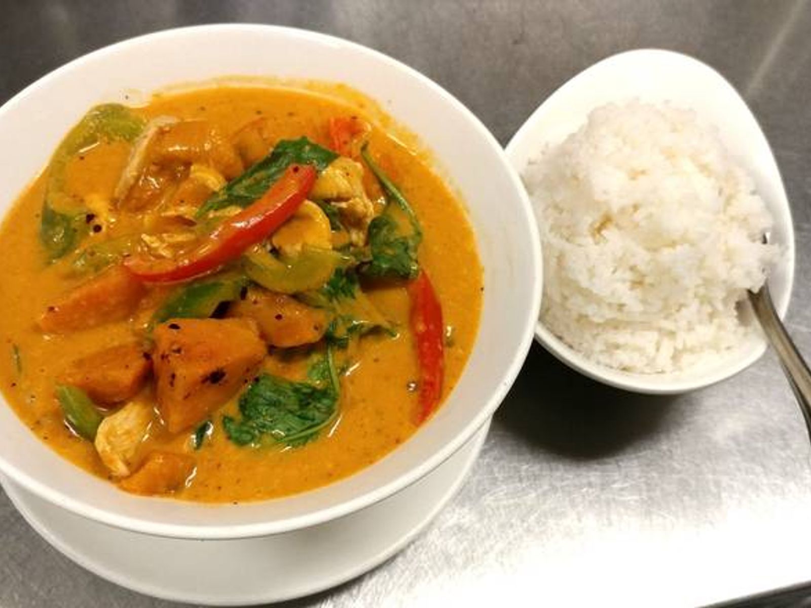 Order Pumpkin in Red Curry food online from Thai Orchid store, Vancouver on bringmethat.com