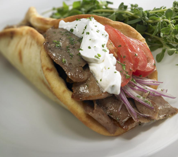 Order Greek Gyro Sandwich food online from Deluxe Diner store, Newark on bringmethat.com