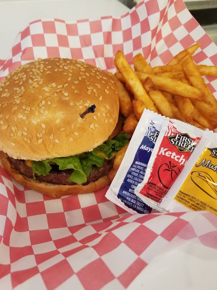 Order Hamburger Combo food online from Hemi And Hogs Bar And Grill store, Medford on bringmethat.com