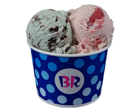 Order Double Scoop Cup food online from Baskin Robbins store, Rancho Cucamonga on bringmethat.com