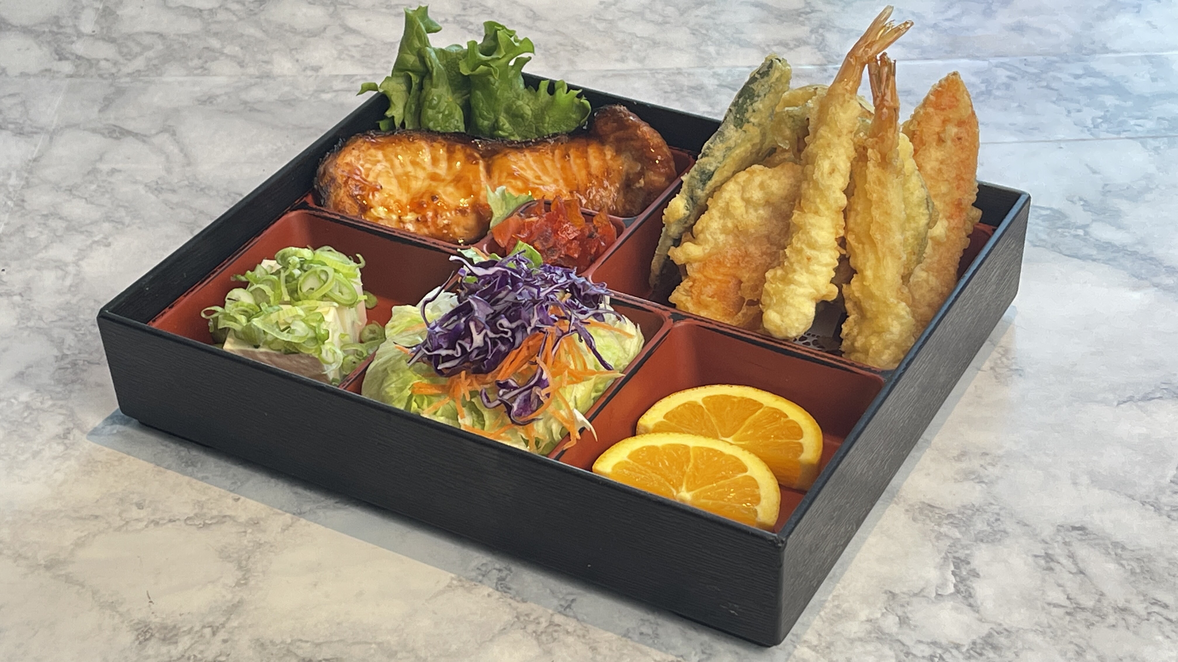 Order CD02. Combination Dinner Box B food online from Miyoda Sushi store, Redondo Beach on bringmethat.com