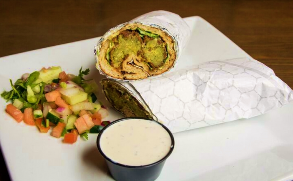 Order Falafel Wrap fries n soda food online from The Kabul Fresh Grill store, Baltimore on bringmethat.com