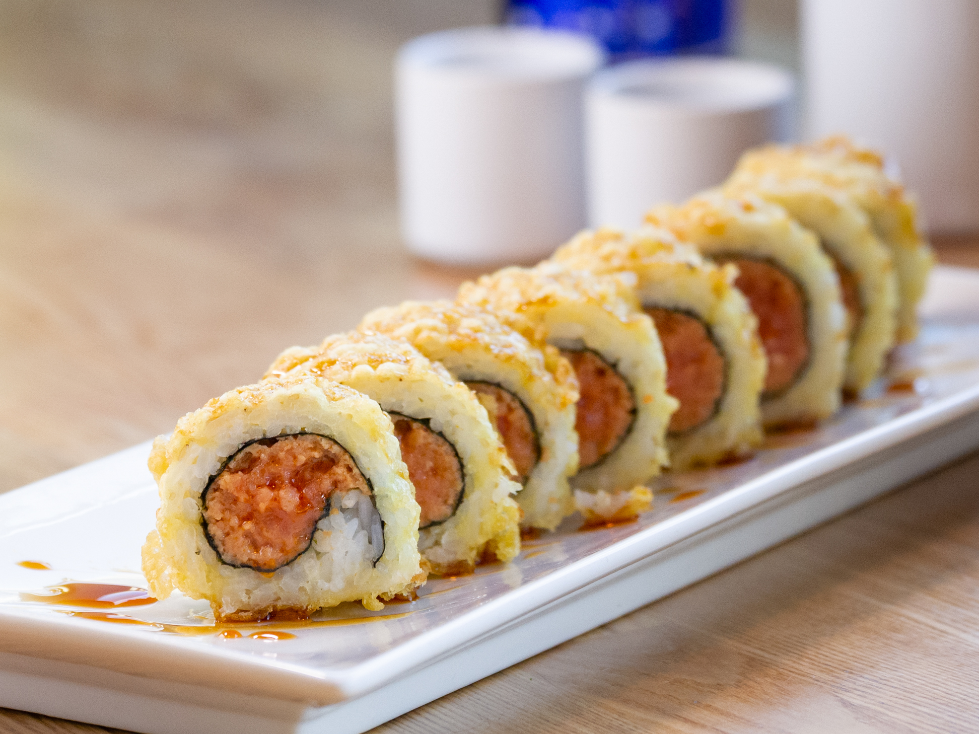 Order Deep-Fried Spicy Tuna Roll food online from Roll Call store, Los Angeles on bringmethat.com