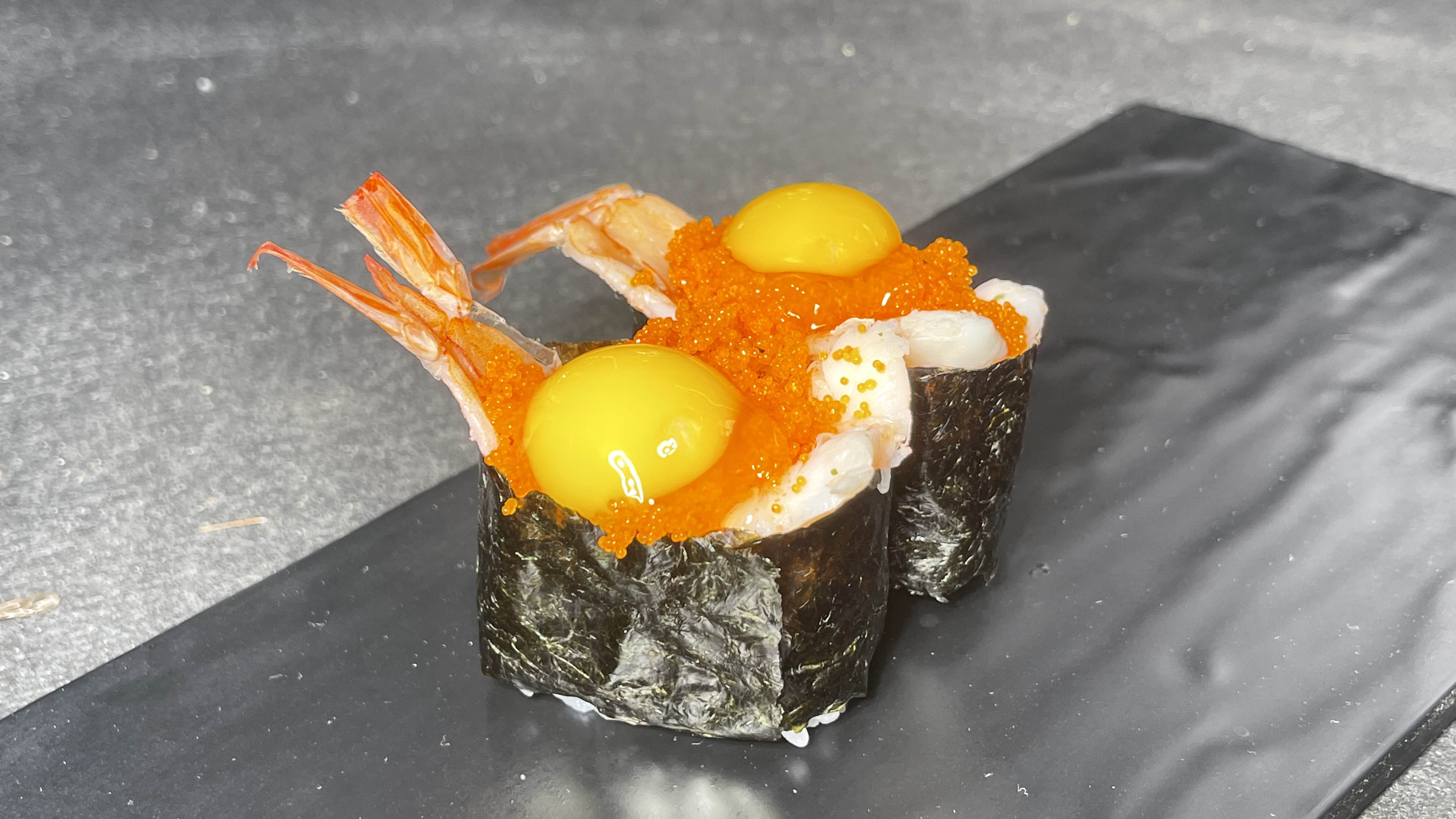 Order 26. Shrimp Boat Sushi food online from Miyoda Sushi store, Redondo Beach on bringmethat.com