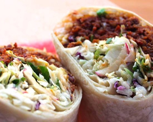 Order Pork Burrito food online from Mogo Korean Fusion Tacos store, Asbury Park on bringmethat.com