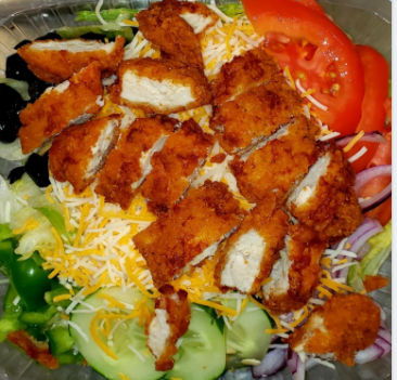 Order Crispy Chicken Salad food online from Magic Subs And Gyros store, Barberton on bringmethat.com