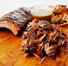 Order Meat Trio Plate food online from Archers Bbq store, Knoxville on bringmethat.com