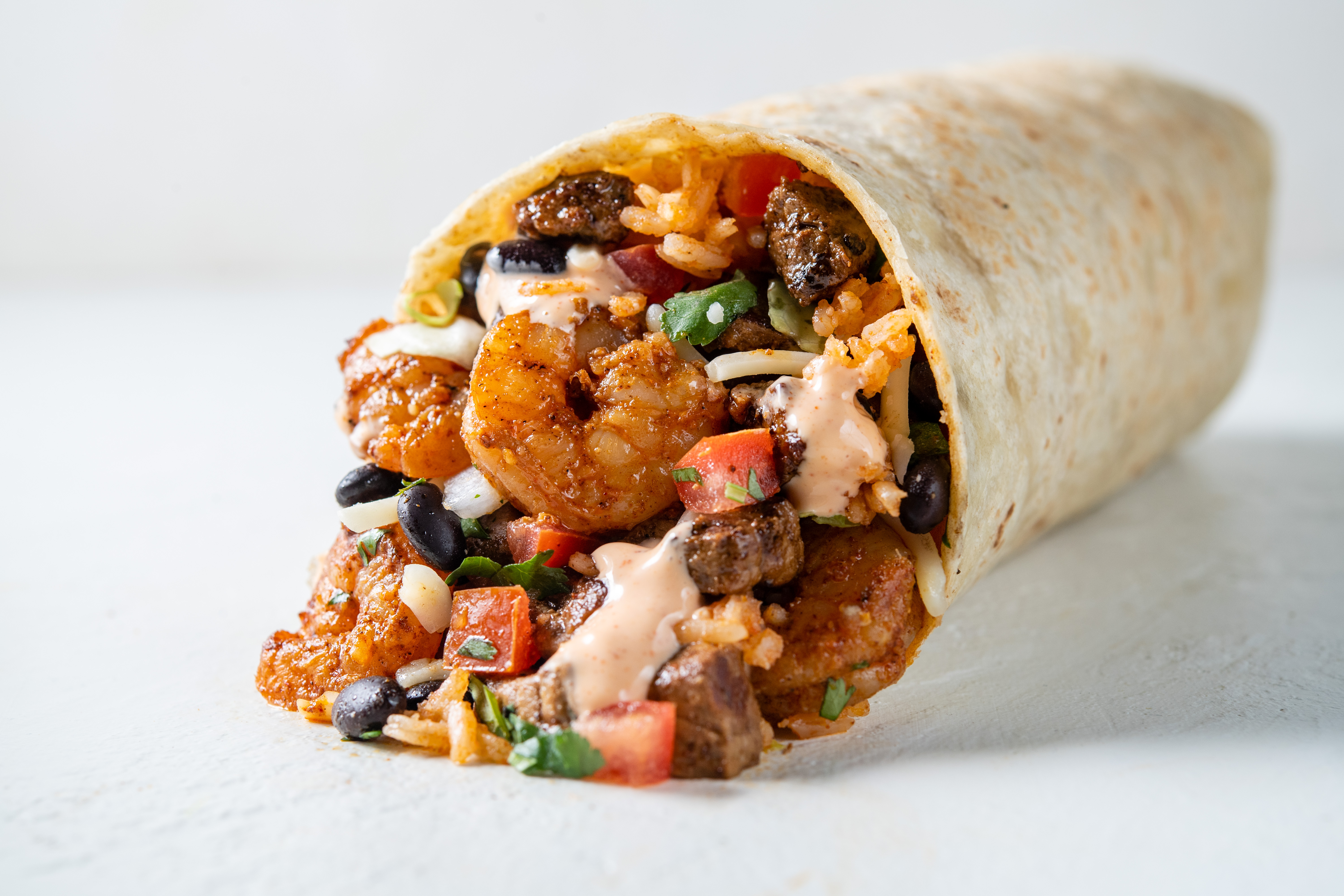 Order Surf and Turf Burrito food online from Chronic Tacos store, Corona on bringmethat.com
