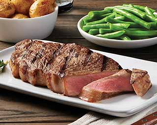 Order Signature™ USDA Choice Beef New York Strip Steaks food online from Schwan Food Co store, Flagstaff on bringmethat.com
