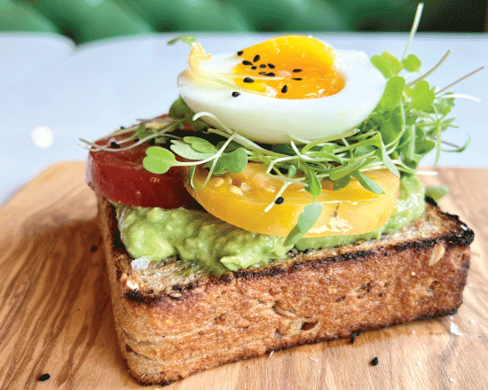 Order Avo Toast food online from Lucky Bakehouse Café store, Boulder on bringmethat.com