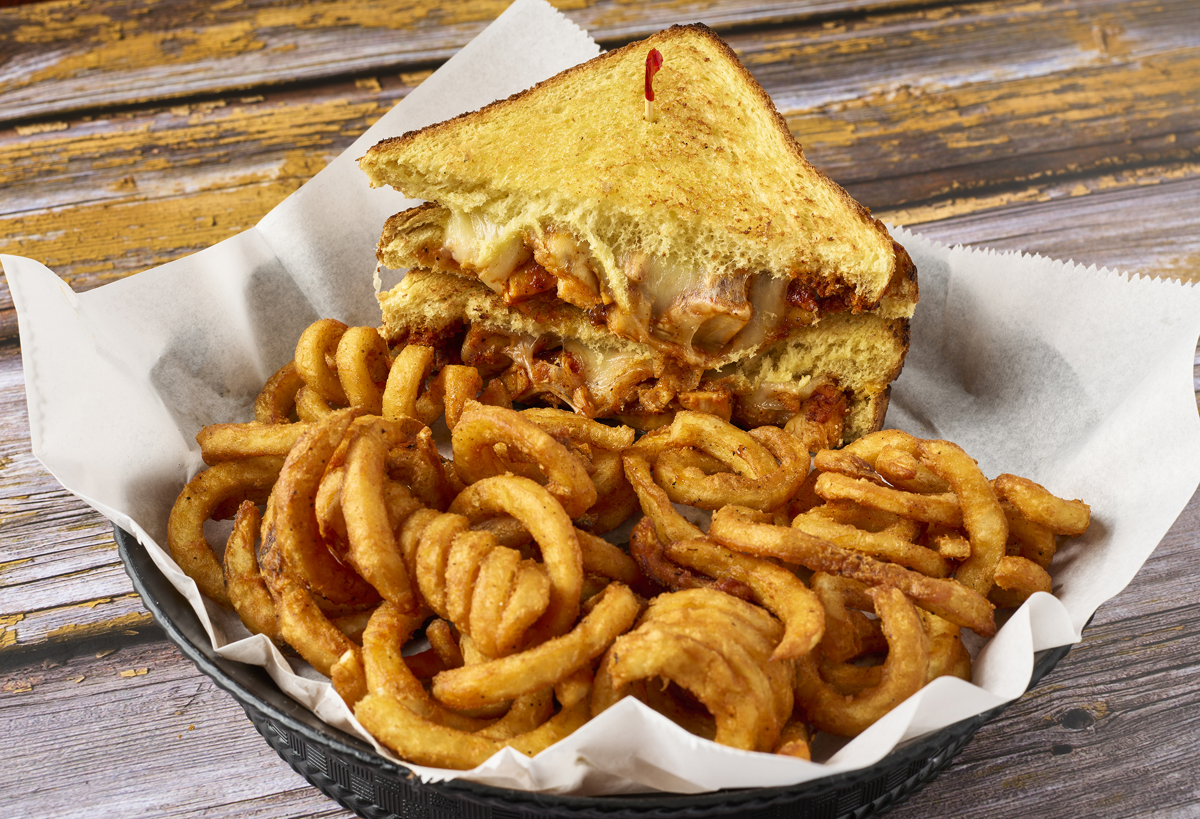 Order Nashville Hot Pulled Chicken Sandwich food online from The Axe Bar store, Champaign on bringmethat.com