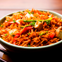 Order Chicken Schezwan Fried Rice food online from Hyderabad Express Indian Bistro store, Quincy on bringmethat.com