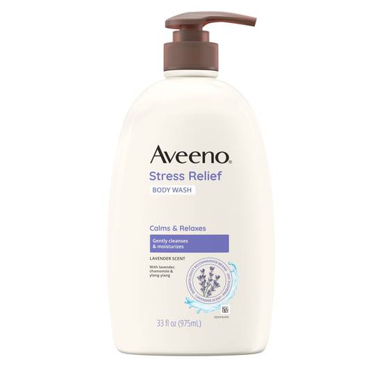 Order Aveeno Stress Relief Body Wash with Lavender & Chamomile, 33 OZ food online from CVS store, FRANKFORT on bringmethat.com