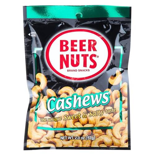 Order Beer Nuts Cashews - 2 oz Bag/Single food online from Bottle Shop & Spirits store, Los Alamitos on bringmethat.com