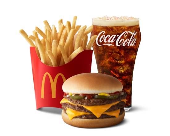 Order Triple Cheeseburger Meal food online from McDonald's store, Columbiana on bringmethat.com