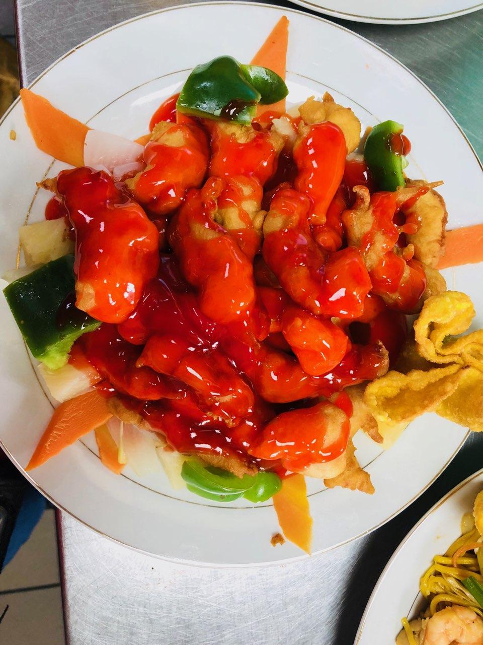 Order 16. Sweet and Sour Chicken food online from China Feast store, Kansas City on bringmethat.com