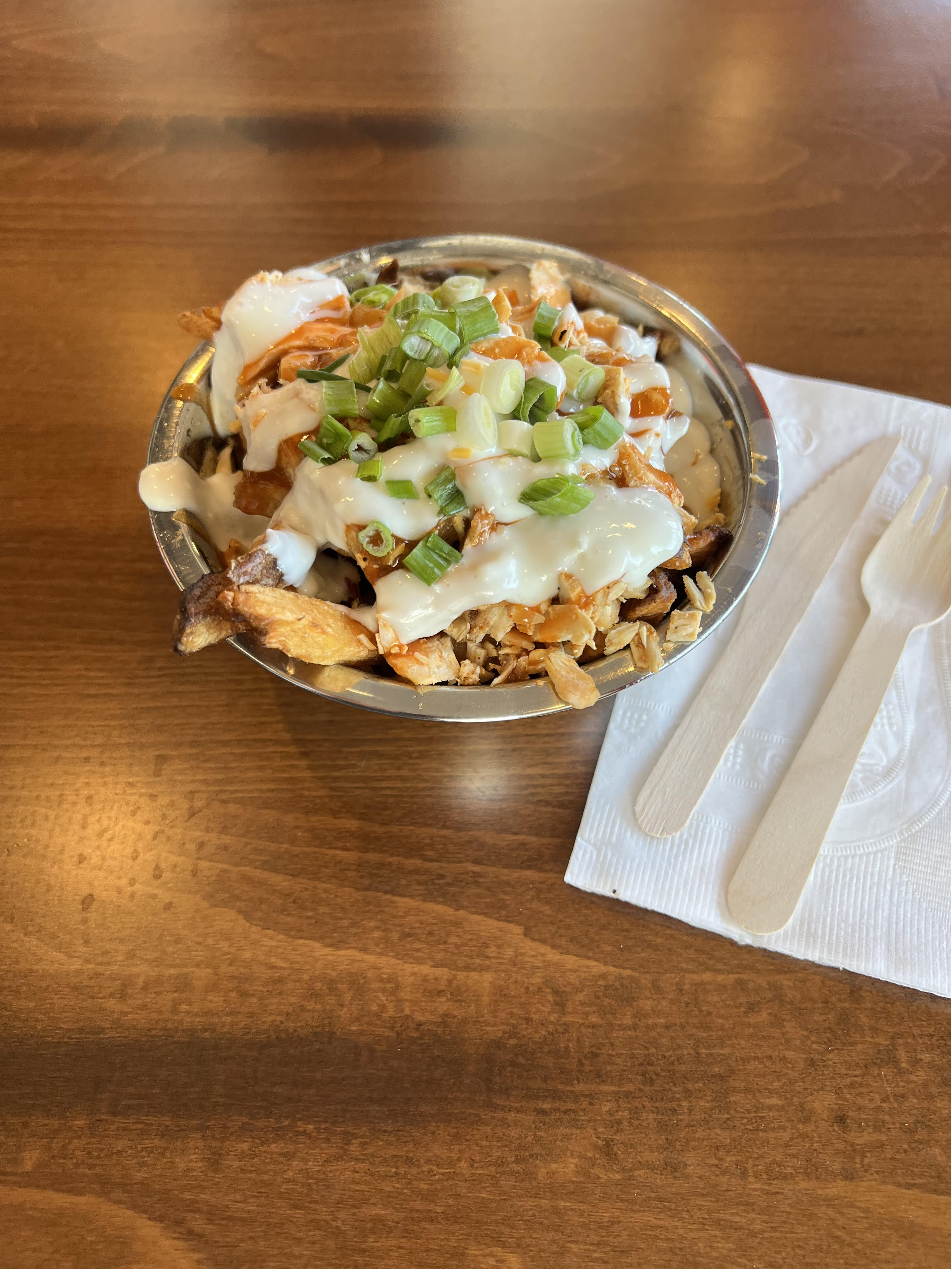Order Buffalo Chicken Poutine food online from Hertel Ave Poutine And Cream store, Buffalo on bringmethat.com
