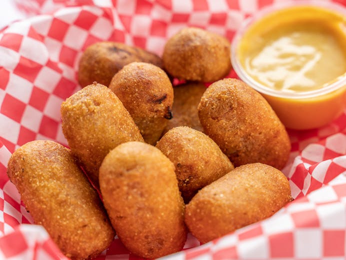 Order Corn Dog Nuggets - 10 Pieces food online from Chicho's Pizza store, Chesapeake on bringmethat.com