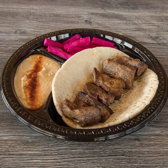 Order #4 Beef Shish & Hummus food online from Kabab Way store, Glendale on bringmethat.com