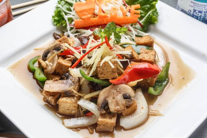 Order Vegan Ginger Tofu food online from SukhoThai on Royal St. store, New Orleans on bringmethat.com