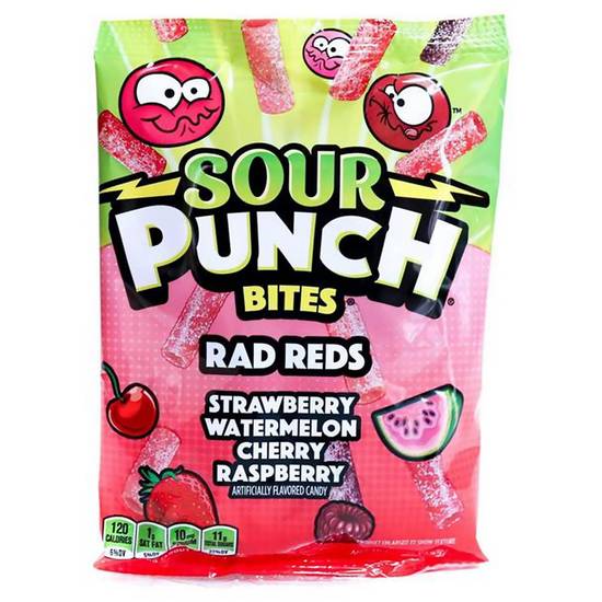 Order Sour Punch Ragin Reds Bites Candy food online from Exxon Food Mart store, Port Huron on bringmethat.com