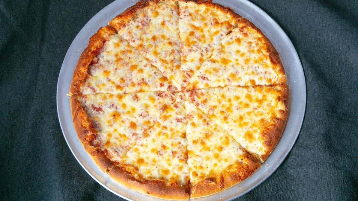 Order Plain Cheese Pizza - Small food online from Royal Pizza store, Norwood on bringmethat.com
