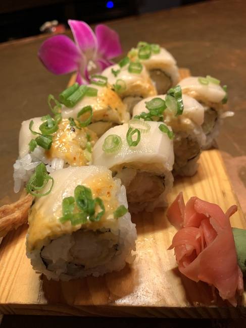 Order Blue Devil Roll food online from Blufin Sushi store, Grosse Pointe Farms on bringmethat.com