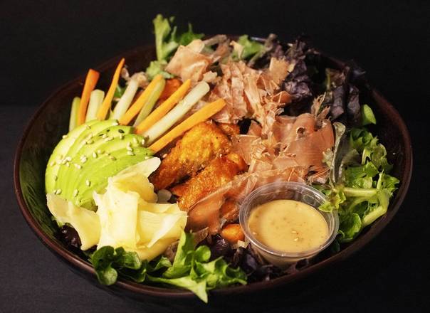 Order Salmon Skin Salad food online from Blue Fish Sushi & Teriyaki store, Huntington Park on bringmethat.com