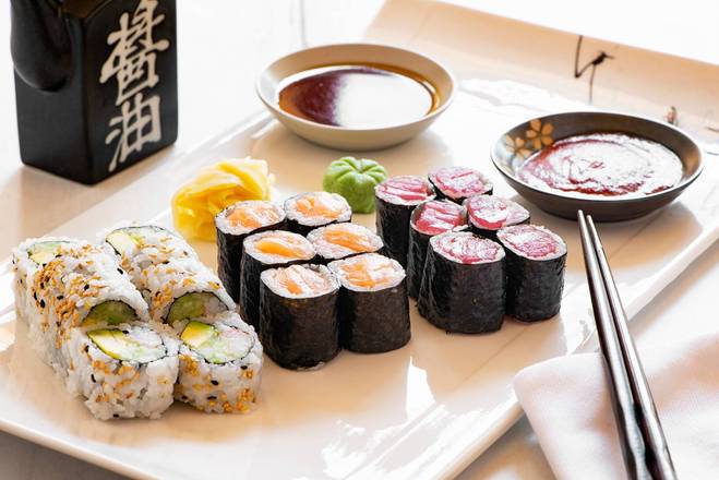 Order Maki Combo (Roll or Hand Roll) food online from Sumo Japanese Restaurant store, Wenatchee on bringmethat.com