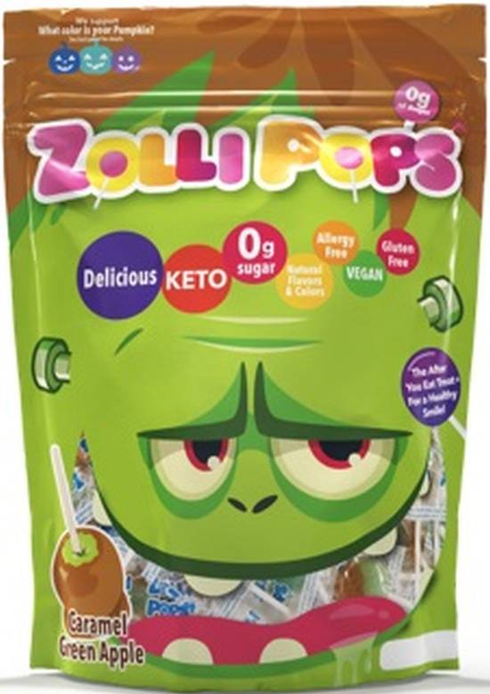 Order Zollipops Carmel Green Apple Halloween - 5.2 oz food online from Rite Aid store, Clyde on bringmethat.com