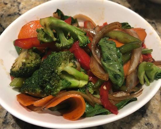 Order Wok Seared Vegetables food online from Malai Kitchen store, Dallas on bringmethat.com