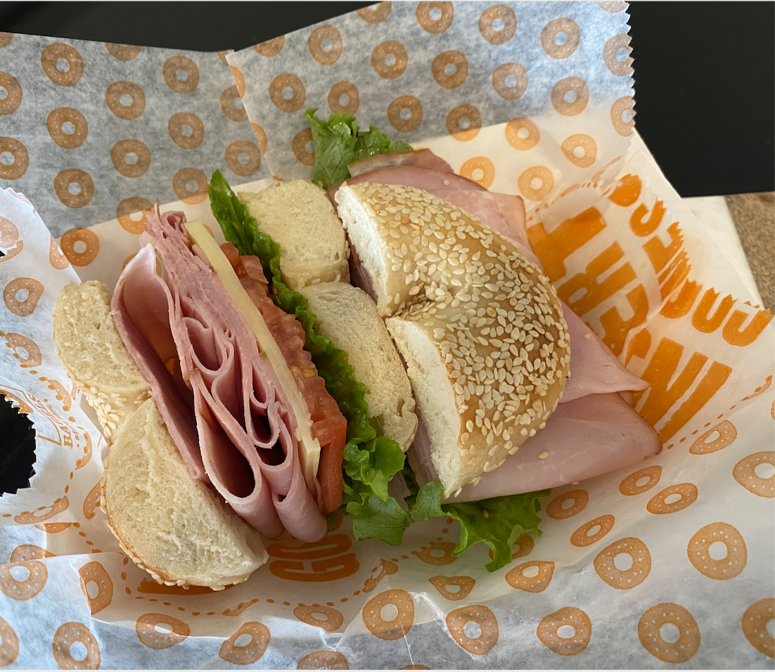 Order Regular Ham Sandwich food online from Barry Bagels store, Lambertville on bringmethat.com